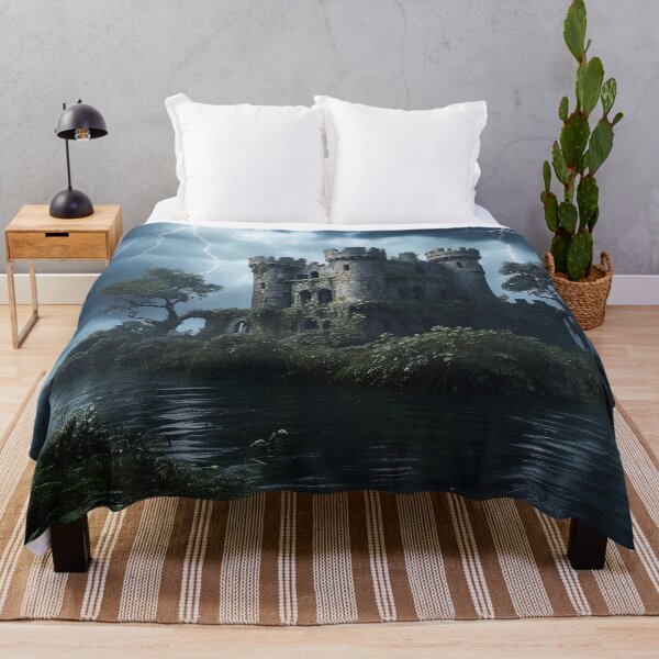 Item preview, Fantasy Castle Ruins in the Swamp. designed and sold by nyathiwa.