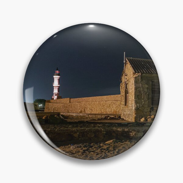 Item preview, A building with a lighthouse of Chania Crete in the background designed and sold by Tasos Karamalakis.