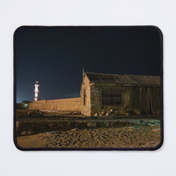 Item preview, A building with a lighthouse of Chania Crete in the background designed and sold by Tasos Karamalakis.