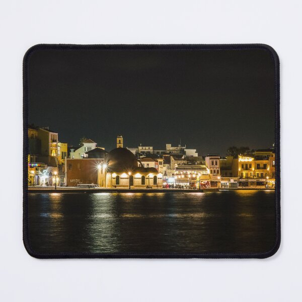 Item preview, Chania of Crete Greece by night at yiali tzamisi. designed and sold by Tasos Karamalakis.