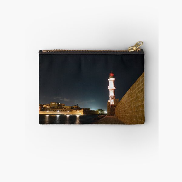 Item preview, Chania by night with clear sky and stars.Lighthouse designed and sold by Tasos Karamalakis.