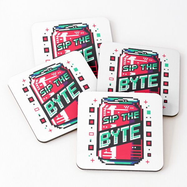 Item preview, Cyberpunk Soda Can - 'Sip the Byte' - Pixelated 2D Gaming Theme designed and sold by PixelPunkster.