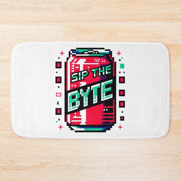 Item preview, Cyberpunk Soda Can - 'Sip the Byte' - Pixelated 2D Gaming Theme designed and sold by PixelPunkster.
