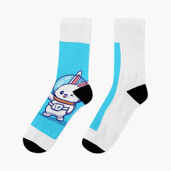 Item preview, Cute Rabbit Astronaut with Carrot Rocket Cartoon Icon Illustration designed and sold by hjian8219.