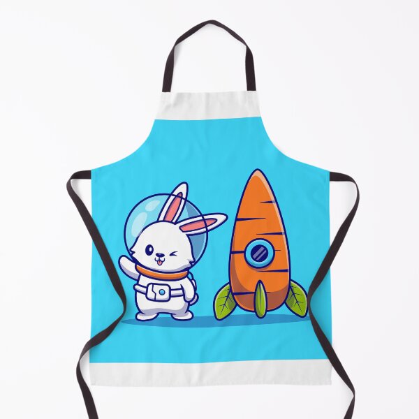 Item preview, Cute Rabbit Astronaut with Carrot Rocket Cartoon Icon Illustration designed and sold by hjian8219.