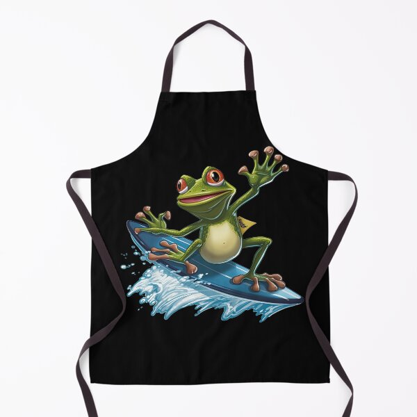 Item preview, Little frog really big when surfing designed and sold by WallGemsArt.