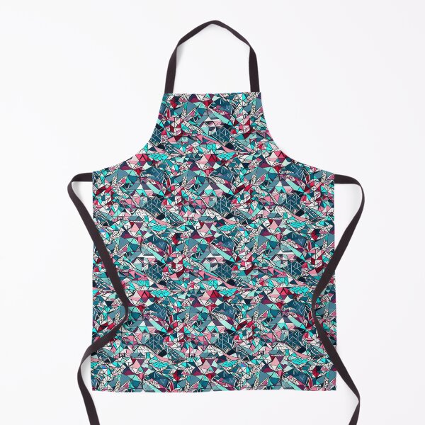 Item preview, Pink and Blue Geometric Dragon Pattern designed and sold by Geonimalia.