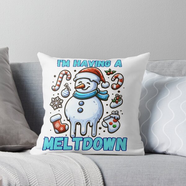 Item preview, I'm Having A Meltdown Christmas Funny Snowman designed and sold by GalaxyGraffiti.