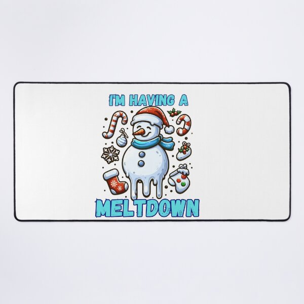 Item preview, I'm Having A Meltdown Christmas Funny Snowman designed and sold by GalaxyGraffiti.