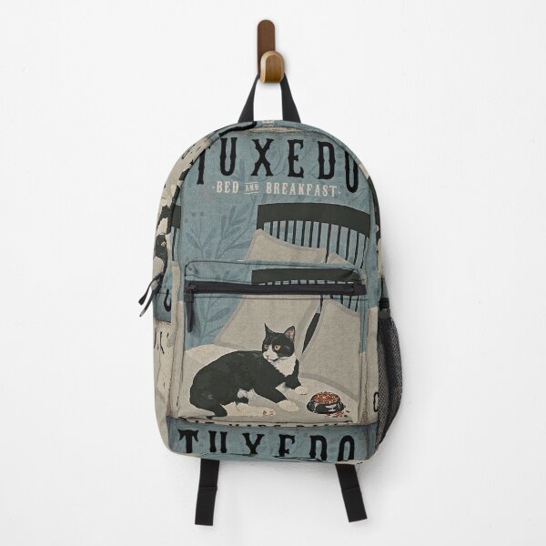 Item preview, Tuxedo cat bed and breakfast cat naps daily designed and sold by SameeraDammeyer.