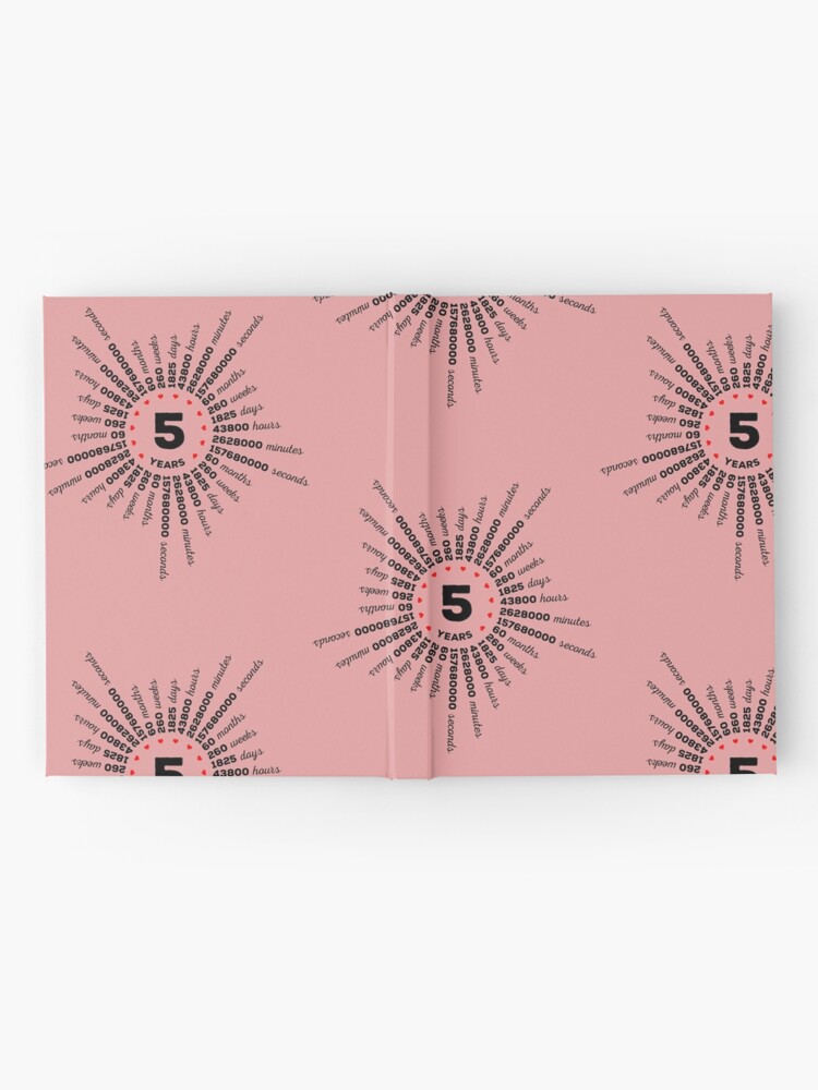 Carnet Cartonne Cinquieme Anniversaire De Rencontres Ou D Etre Marie Joyeux 5 Ans Ensemble Cadeau Pour Les Partenaires D Amour Par Memwear Redbubble