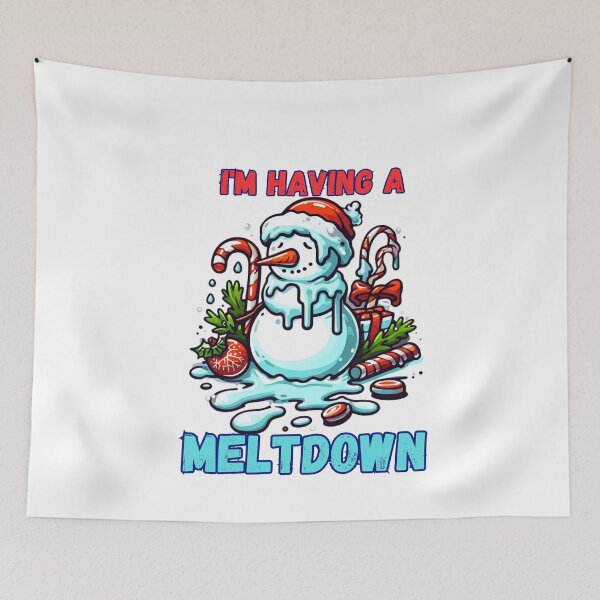 Item preview, I'm Having A Meltdown Christmas Funny Snowman designed and sold by GalaxyGraffiti.