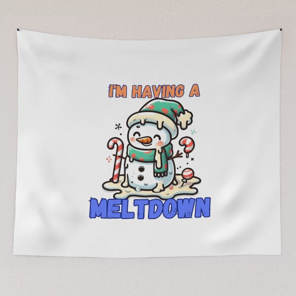 Item preview, I'm Having A Meltdown Christmas Funny Snowman designed and sold by GalaxyGraffiti.