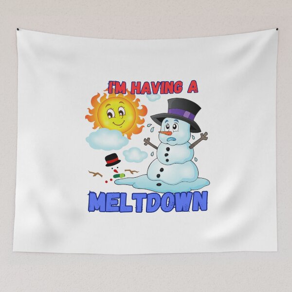Item preview, I'm Having A Meltdown Christmas Funny Snowman designed and sold by GalaxyGraffiti.