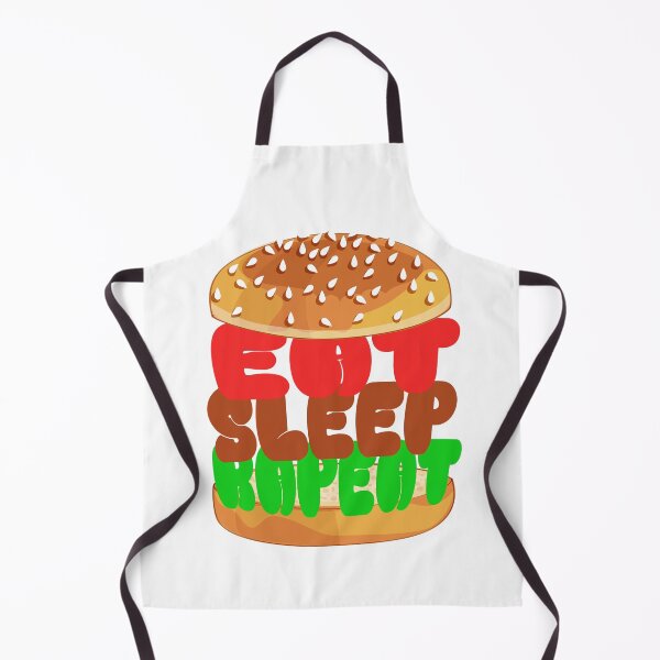 Item preview, eat sleep repeat with hamburger designed and sold by cocokara999.