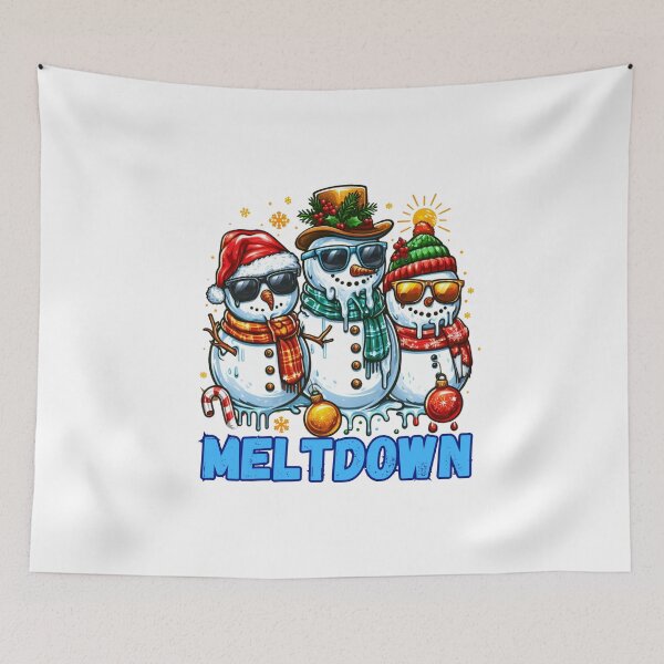 Item preview, I'm Having A Meltdown Christmas Funny Snowman designed and sold by GalaxyGraffiti.