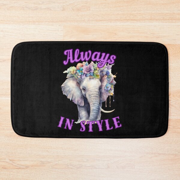 Item preview, Always in Style. elephant face designed and sold by ElephantVibes.