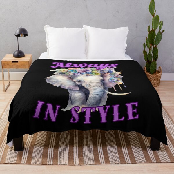 Item preview, Always in Style. elephant face designed and sold by ElephantVibes.