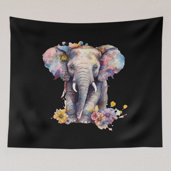 Item preview, Elephant Portrait designed and sold by ElephantVibes.