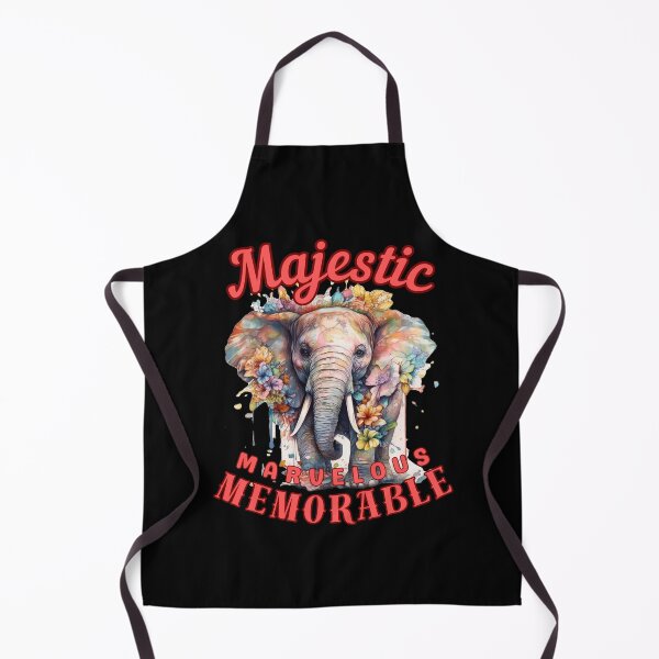 Item preview, Majestic, Marvelous, Memorable. colorful elephant designed and sold by ElephantVibes.