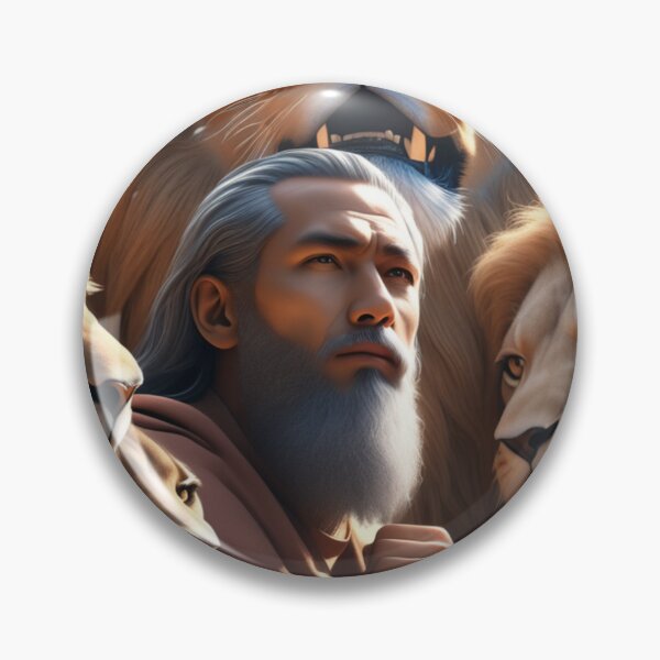 Item preview, The Prophet Daniel among the lions designed and sold by CorazondeJesus.
