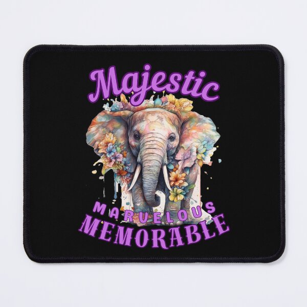 Item preview, Majestic, Marvelous, Memorable. elephant face designed and sold by ElephantVibes.