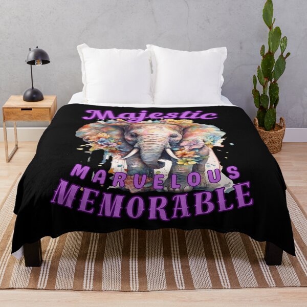 Item preview, Majestic, Marvelous, Memorable. elephant face designed and sold by ElephantVibes.