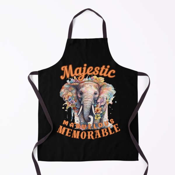 Item preview, Majestic, Marvelous, Memorable. elephant portrait designed and sold by ElephantVibes.