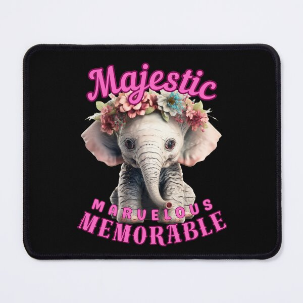 Item preview, Majestic, Marvelous, Memorable. elephant saying designed and sold by ElephantVibes.