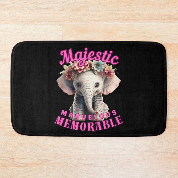 Item preview, Majestic, Marvelous, Memorable. elephant saying designed and sold by ElephantVibes.