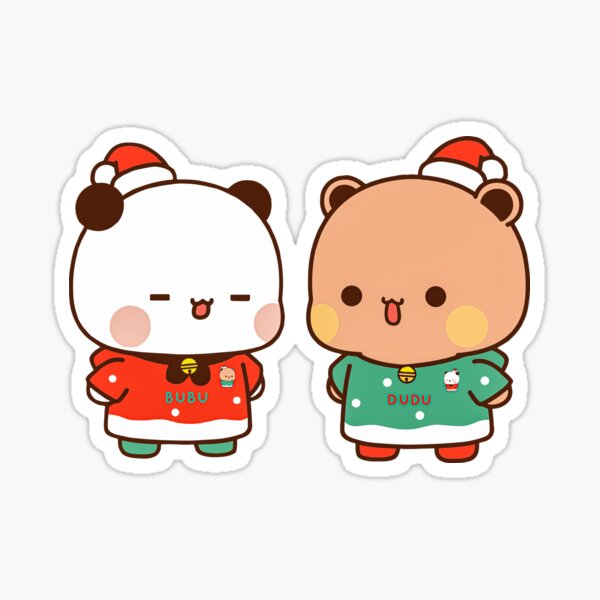 Bubu Dudu Xmas Special Christmas design cute holiday season: Celebrate the  Holiday Season with This Adorable and Humorous Design Sticker for Sale by