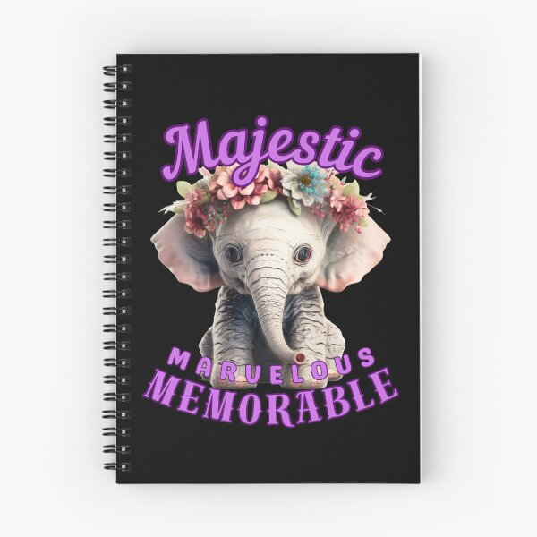Item preview, Majestic, Marvelous, Memorable. elephant quote designed and sold by ElephantVibes.