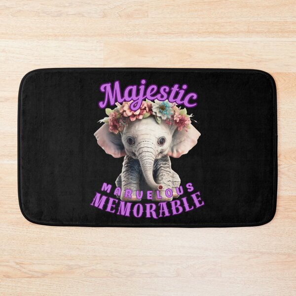 Item preview, Majestic, Marvelous, Memorable. elephant quote designed and sold by ElephantVibes.