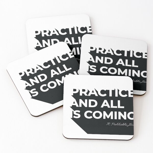Item preview, Typo Design "Practice and all is coming " | timeless mantra designed and sold by savasanaqueen.