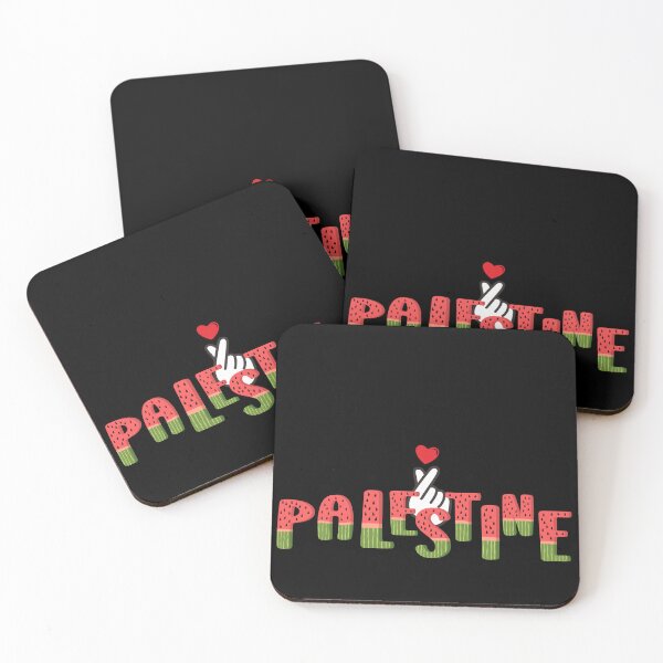 Item preview, WaterMelon Palestine Letters with Heart designed and sold by Rsagur12.