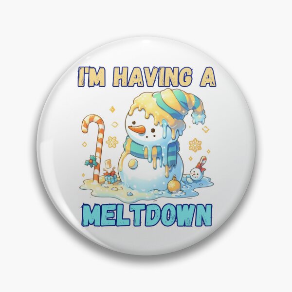 Item preview, I'm Having A Meltdown Christmas Funny Snowman designed and sold by GalaxyGraffiti.