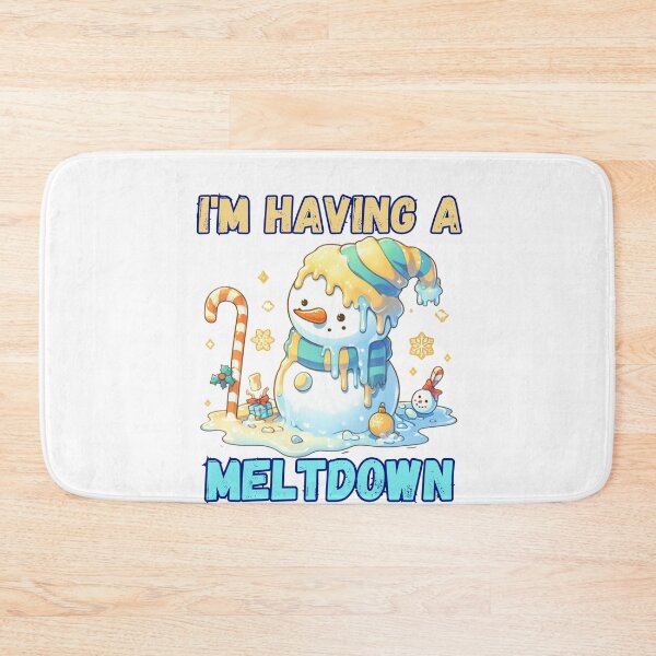 Item preview, I'm Having A Meltdown Christmas Funny Snowman designed and sold by GalaxyGraffiti.