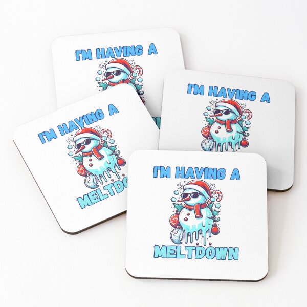 Item preview, I'm Having A Meltdown Christmas Funny Snowman designed and sold by GalaxyGraffiti.