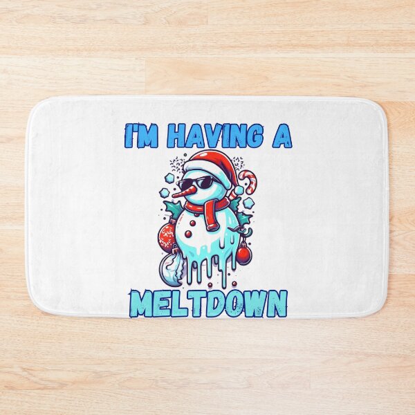 Item preview, I'm Having A Meltdown Christmas Funny Snowman designed and sold by GalaxyGraffiti.