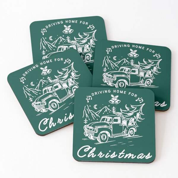 Item preview, Driving home for Christmas vintage pickup truck designed and sold by Lady-Frost.