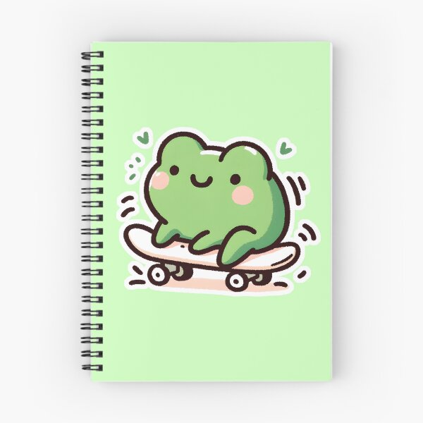 Item preview, Green frog skateboarding designed and sold by Drextor.
