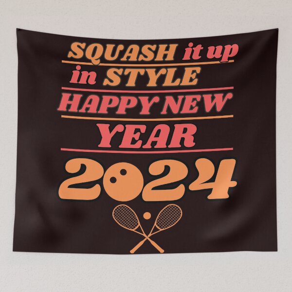 Item preview, Squash Player/ Happy New Year designed and sold by ishitastore08.