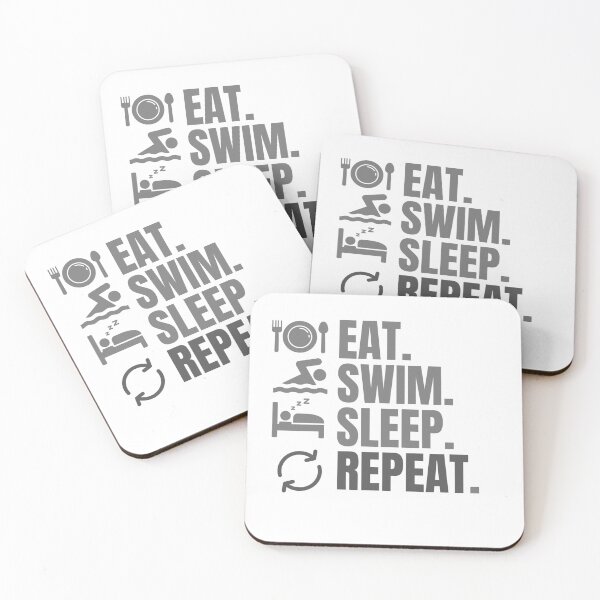 Item preview, eat sleep swim repeat -  swimming gift idea,gift for swimmers,funny gift for swimming lovers designed and sold by Creativedsigna.