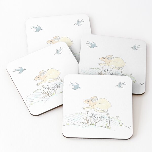 Item preview, Brown hare with fields designed and sold by GiselleSellier.