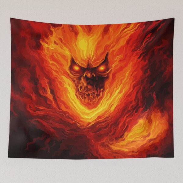 Item preview, Hell Fire Skull designed and sold by Grypis.