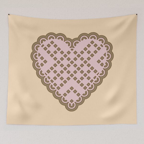 Item preview, Pastel gingerbread , Glazed gingerbread heart, lace pattern /2 designed and sold by My-fake-places.