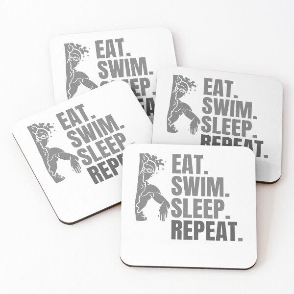 Item preview,  eat sleep swim repeat -  swimming gift idea,gift for swimmers,funny gift for swimming lovers designed and sold by Creativedsigna.