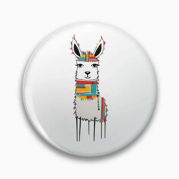 Item preview, Llama with a striped neck designed and sold by MindFrank.