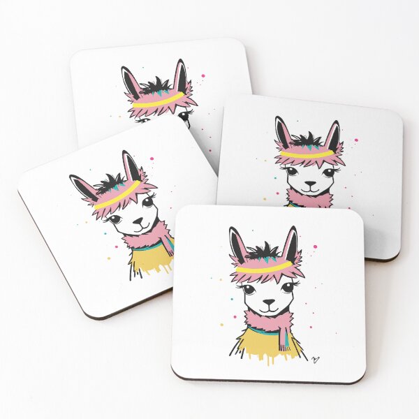 Item preview, Llama with a striped neck designed and sold by MindFrank.