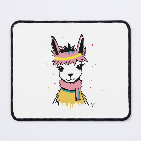 Item preview, Llama with a striped neck designed and sold by MindFrank.